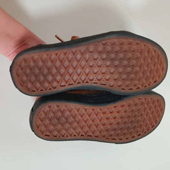 VANS Old Skool Girls Party Glitter Gold Black Sneakers Size 1 - Picture 5 of 6